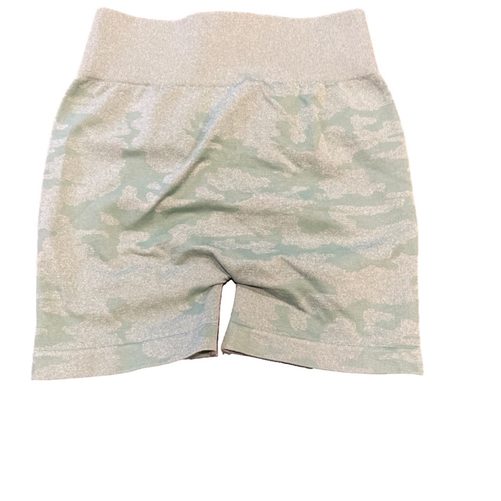 Raw Gear (RH1003) gym shorts in camo green with booty boost Size S F 4